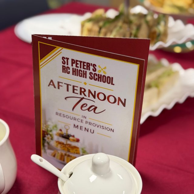 Well done to our fantastic students in the Resource Provision for putting on a wonderful Afternoon Tea! 🫖🍰

Our Year 7 parents, governors and Senior Leadership Team all enjoyed the afternoon and had the chance to see the students showcase their skills, confidence and teamwork.

We are incredibly proud of everything they achieved — a lovely afternoon and a real celebration of our students. 👏

#StPetersFamily #StrivingForExcellence #Achievement #Responsibility